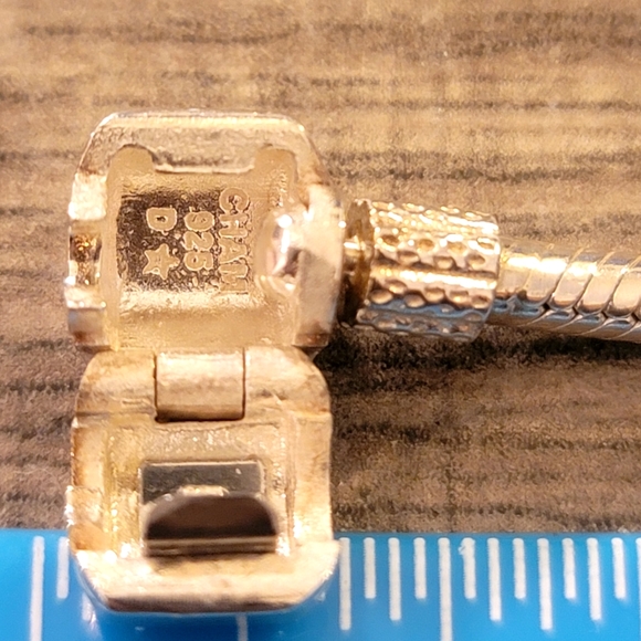 Chamilia Charm Bracelet 925 Sterling Silver. Fits Pandora Type Charms. 7.5 in - Picture 3 of 5